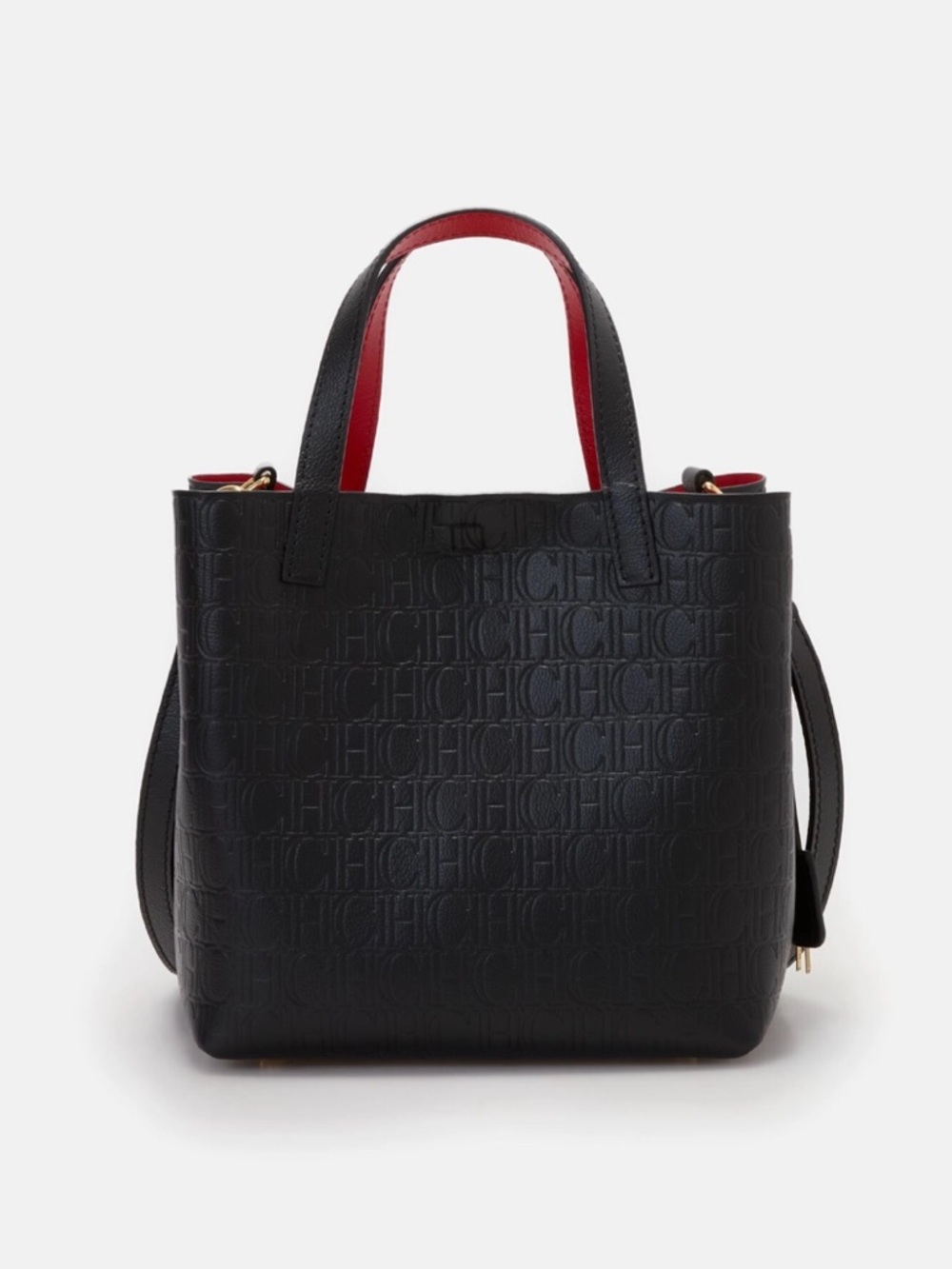 NWT Carolina Herrera MATRYOSHKA LOCKED XS | SMALL HANDBAG Black - Picture 4 of 16